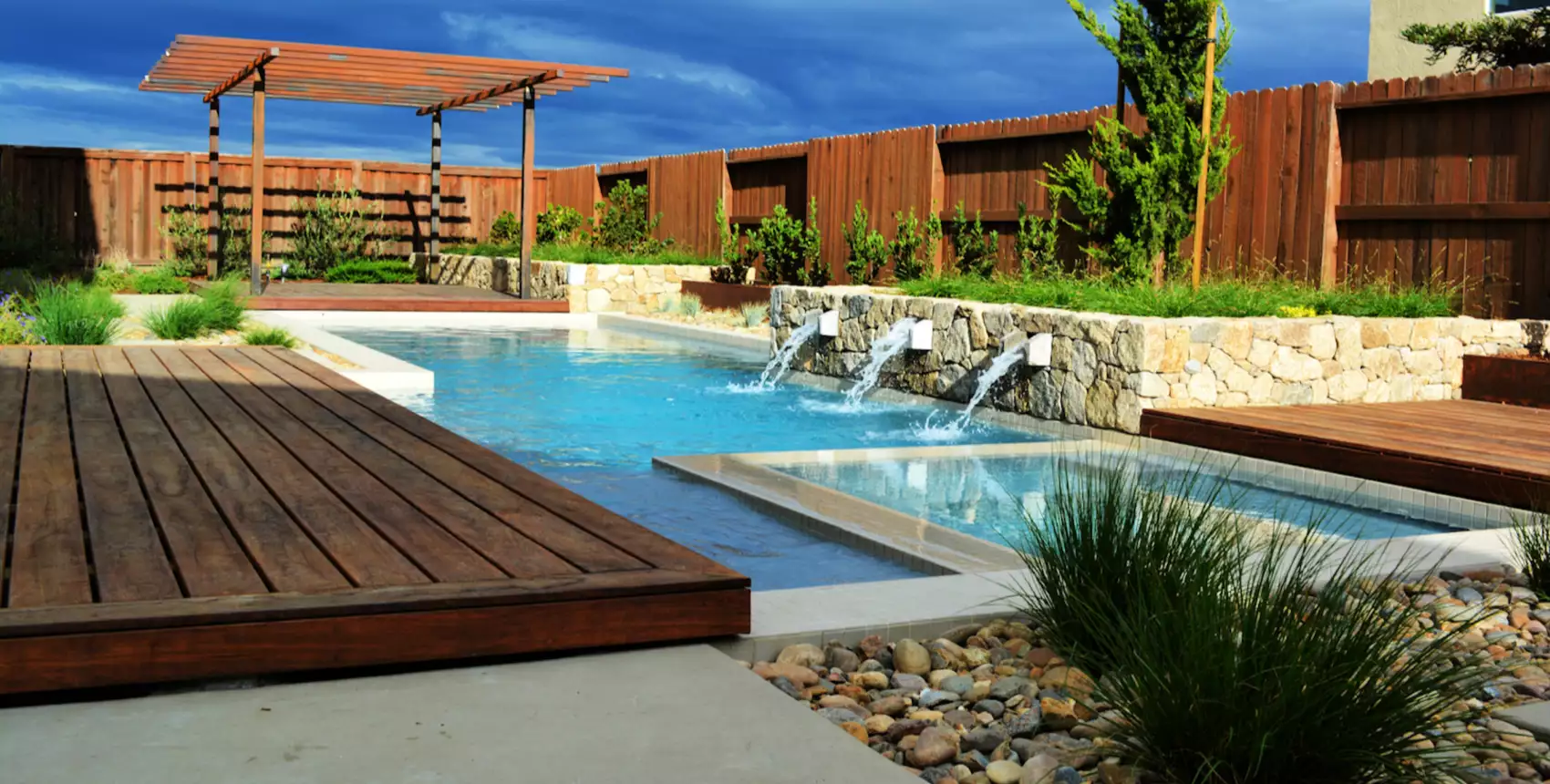 pool and spa landscape design
